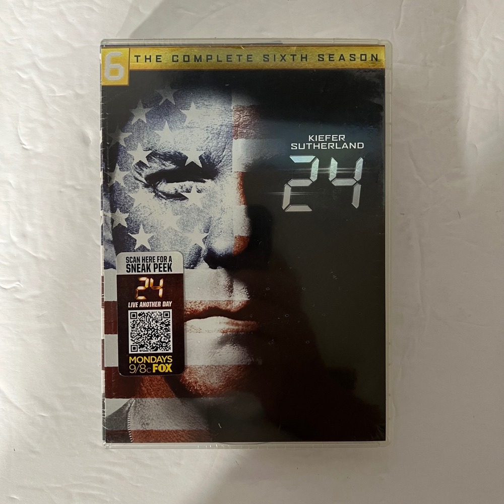 24 The Complete Sixth Season DVD Box Set 7-Disc Kiefer Sutherland New Sealed